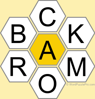 Spelling Bee "Hive" Board for February 16, 2026