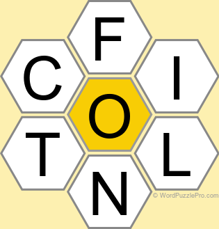 Spelling Bee "Hive" Board for February 24, 2026