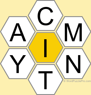 Spelling Bee "Hive" Board for February 26, 2026