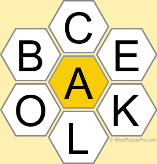 Spelling Bee "Hive" Board for March 3, 2026 Spelling Bee "Hive" Board for March 3, 2026