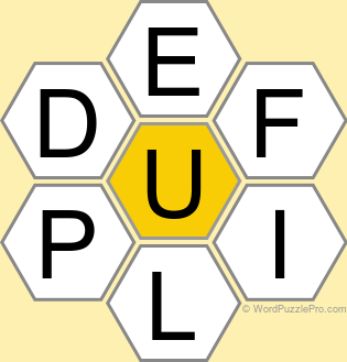 Spelling Bee "Hive" Board for March 6, 2026