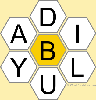 Spelling Bee "Hive" Board for March 9, 2026