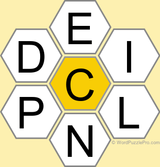 Spelling Bee "Hive" Board for March 12, 2026