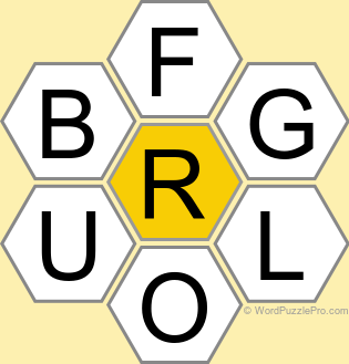 Spelling Bee "Hive" Board for March 14, 2026