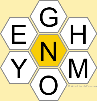 Spelling Bee "Hive" Board for March 19, 2026