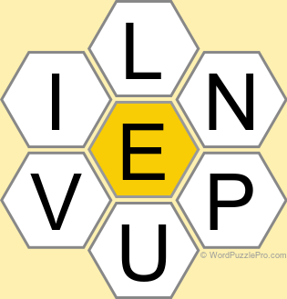 Spelling Bee "Hive" Board for March 21, 2026 Spelling Bee "Hive" Board for March 21, 2026