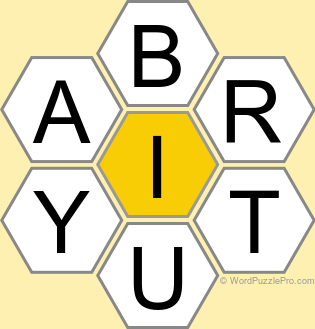 Spelling Bee "Hive" Board for March 24, 2026