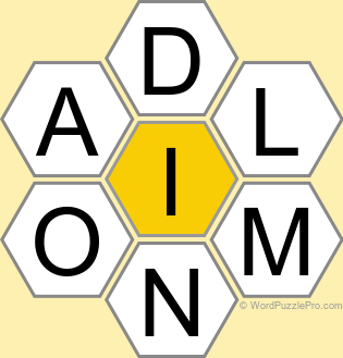 Spelling Bee "Hive" Board for March 26, 2026