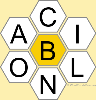 Spelling Bee "Hive" Board for March 29, 2026 Spelling Bee "Hive" Board for March 29, 2026