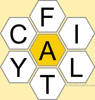 Spelling Bee "Hive" Board for April 5, 2026