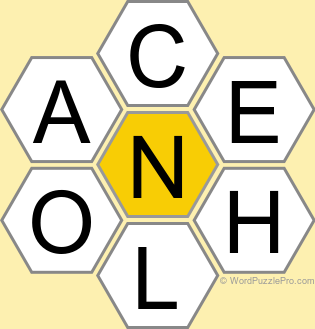 Spelling Bee "Hive" Board for April 12, 2026