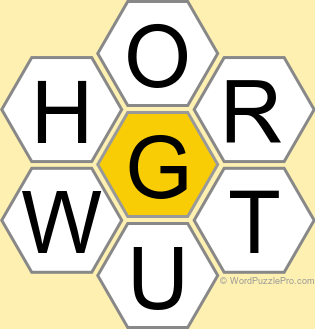 Spelling Bee "Hive" Board for April 13, 2026 Spelling Bee "Hive" Board for April 13, 2026