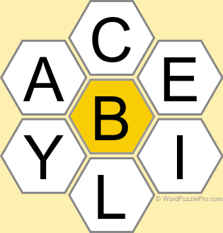 Spelling Bee "Hive" Board for April 14, 2026