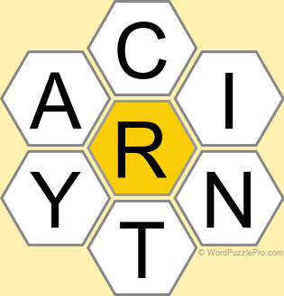 Spelling Bee "Hive" Board for April 26, 2026