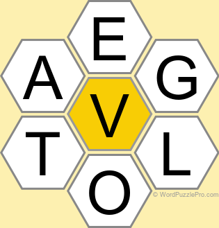 Spelling Bee "Hive" Board for April 29, 2026