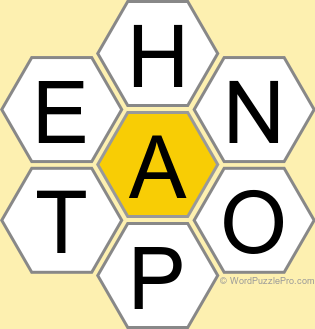Spelling Bee "Hive" Board for May 16, 2026