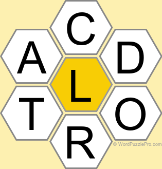 Spelling Bee "Hive" Board for May 17, 2026