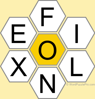 Spelling Bee "Hive" Board for May 27, 2026 Spelling Bee "Hive" Board for May 27, 2026