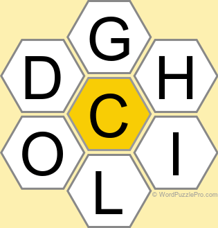 Spelling Bee "Hive" Board for May 31, 2026 Spelling Bee "Hive" Board for May 31, 2026