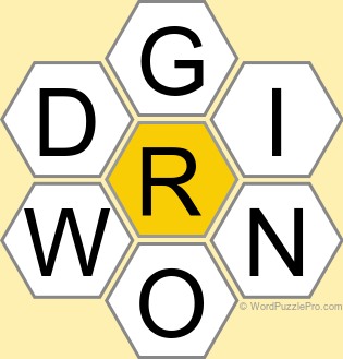 Spelling Bee "Hive" Board for June 20, 2026