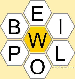 Spelling Bee "Hive" Board for June 27, 2026