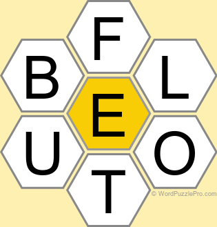 Spelling Bee "Hive" Board for July 10, 2026 Spelling Bee "Hive" Board for July 10, 2026