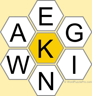 Spelling Bee "Hive" Board for July 12, 2026
