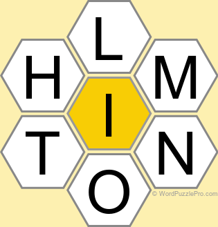 Spelling Bee "Hive" Board for July 20, 2026 Spelling Bee "Hive" Board for July 20, 2026