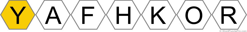 Spelling Bee "Hive" Board for August 5, 2026