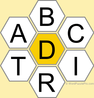 Spelling Bee "Hive" Board for August 6, 2026