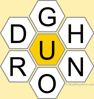 Spelling Bee "Hive" Board for August 21, 2026