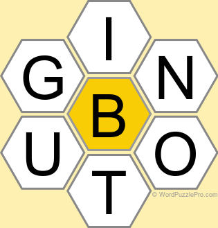 Spelling Bee "Hive" Board for August 25, 2026 Spelling Bee "Hive" Board for August 25, 2026