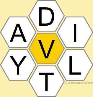 Spelling Bee "Hive" Board for August 28, 2026