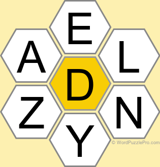 Spelling Bee "Hive" Board for September 4, 2026 Spelling Bee "Hive" Board for September 4, 2026