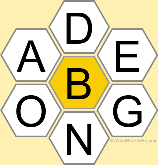 Spelling Bee "Hive" Board for September 6, 2026 Spelling Bee "Hive" Board for September 6, 2026