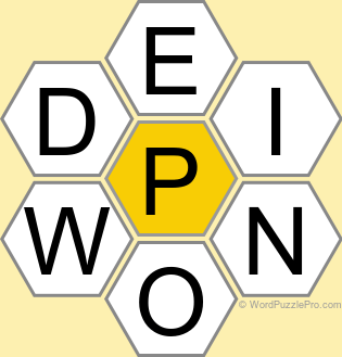 Spelling Bee "Hive" Board for September 16, 2026 Spelling Bee "Hive" Board for September 16, 2026