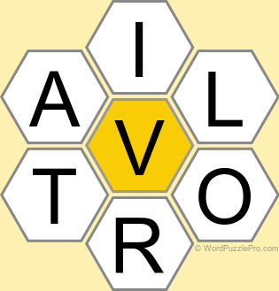 Spelling Bee "Hive" Board for October 5, 2026 Spelling Bee "Hive" Board for October 5, 2026
