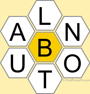 Spelling Bee "Hive" Board for October 11, 2026