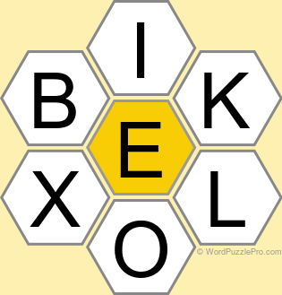 Spelling Bee "Hive" Board for October 14, 2026 Spelling Bee "Hive" Board for October 14, 2026