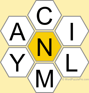 Spelling Bee "Hive" Board for October 15, 2026 Spelling Bee "Hive" Board for October 15, 2026
